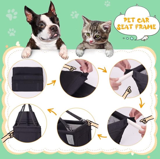 Voiture de panier de chien - chien de siège d’auto - chien de panier de voiture - voiture de siège de chien - coffre de voiture de panier de chien - voiture de coussin de chien - voiture de panier de Chiens