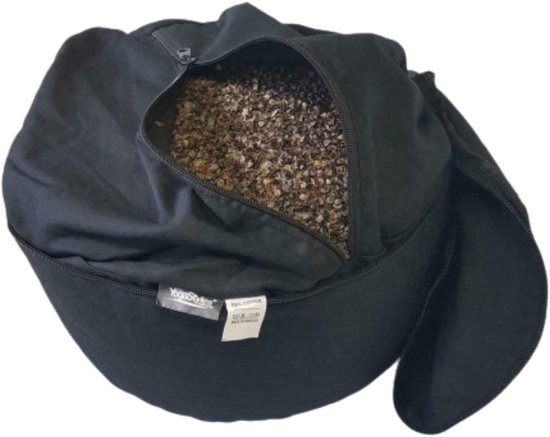 YogaStyles Meditatiekussen Comfort Zwart - Extra hoog van YogaStyles — afbeelding 5