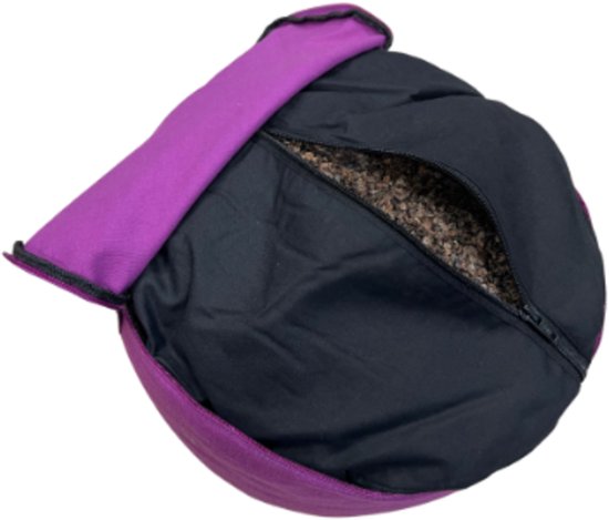 YogaStyles Meditatiekussen Symbolic - Paars met lotusbloem van YogaStyles — afbeelding 5
