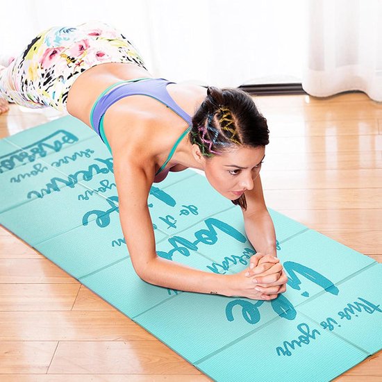 Reizen - Oefenmat 5mm Opvouwbaar - Gym Mat Voor Vrouwen - Yoga Fitness Meditatie - Jumping Rope - Ideale Yoga Matten Yoga mat — afbeelding 2