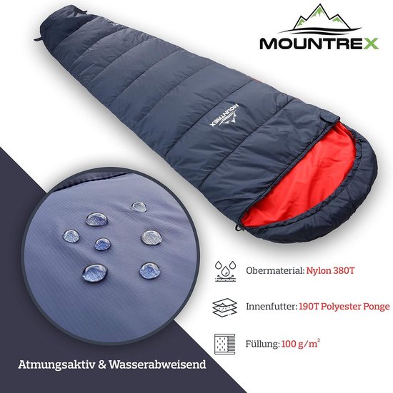 Slaapzak Ultralicht Compact Zomerslaapzak 3-4 Seizoenen Mummie Slaapzak Outdoor Kamperen Reizen Festivals 205 x 80cm Koppelbaar van Slaapza — afbeelding 5