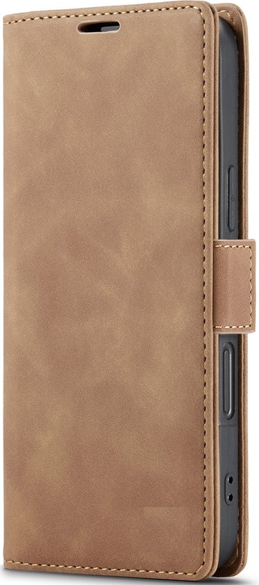 Multimédia et Accessoires de vêtements pour bébé Urban Book Case Étui adapté à Apple iPhone 16 Pro - Marron - Étui de téléphone - Avec Support - Porte-Cartes - Porte-Cartes - Fermeture Aimantée - Bookcase