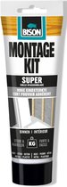 Bison Montagekit super tube 200 g, extra sterk, montagelijm, bevestigen, hoge eindsterkte, binnen en buiten, blijvend elastisch, extra sterk, vullend eenvoudig in gebruik