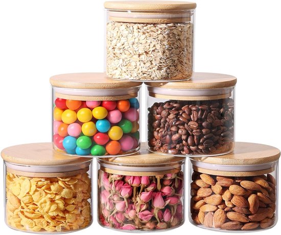 ComSaf Glazen Potten 120ml met Schroefdeksel 8-Pack – Luchtdichte Inmaakpotten voor Jam, Honing, Yoghurt, Fermentatie en Meal Prep – Voedselveilig Glas Voorraadpotten