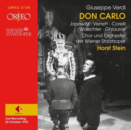 Gundula Janowitz, Shirley Verrett, Franco Corelli - Verdi: Don Carlo - Live Recording From 1970 (3 CD)