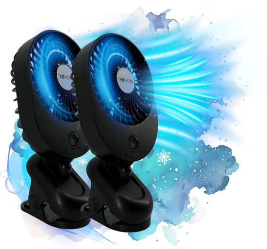 TronicXL 30 W 230 V Mini Grow ventilator met clipklem en standaard, met netstekker, clipventilator voor homebox, kweekkast, Secret Jardin GrowPro, DiamondBox Zelsius Mars Hydro enz