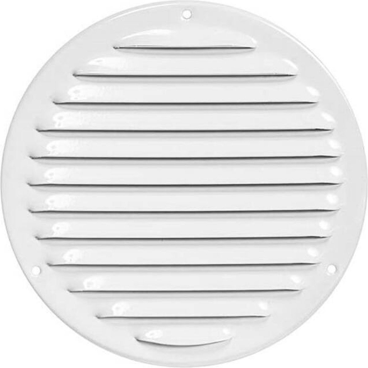 Europlast metalen ventilatierooster rond wit Ø 160mm - MR160