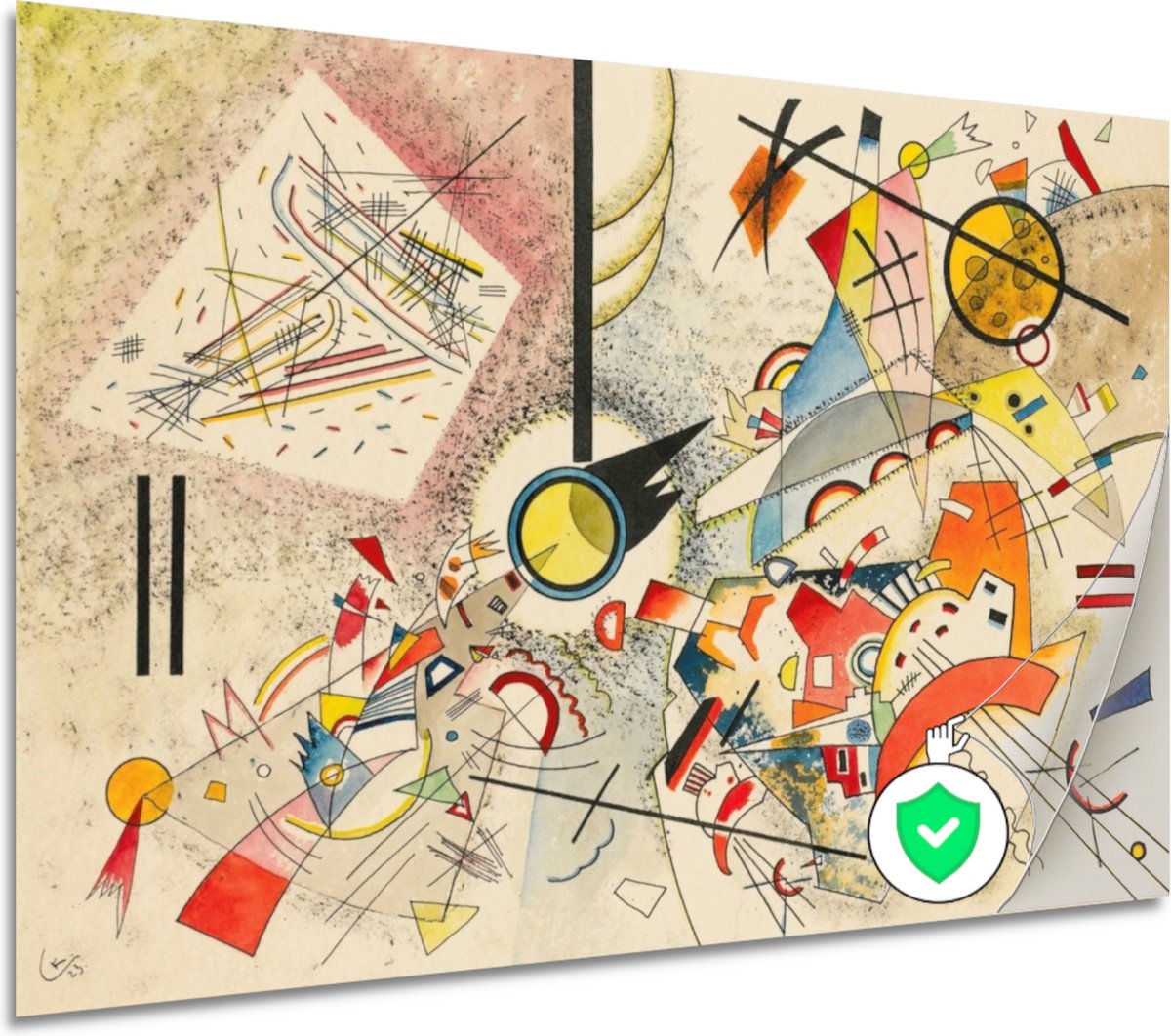 Ongetiteld - Wassily Kandinksy posters - Geometrie poster - Wanddecoratie Vormen - Muurdec