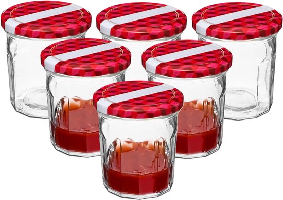 Mikken B07B8LZP49 XXL weckpot 4250ml met zilverkleurige
