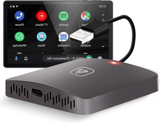 2-in-1 Draadloze CarPlay & Android Auto Adapter - Plug & Play Met 5GHz WiFi - Voor Apple En Android