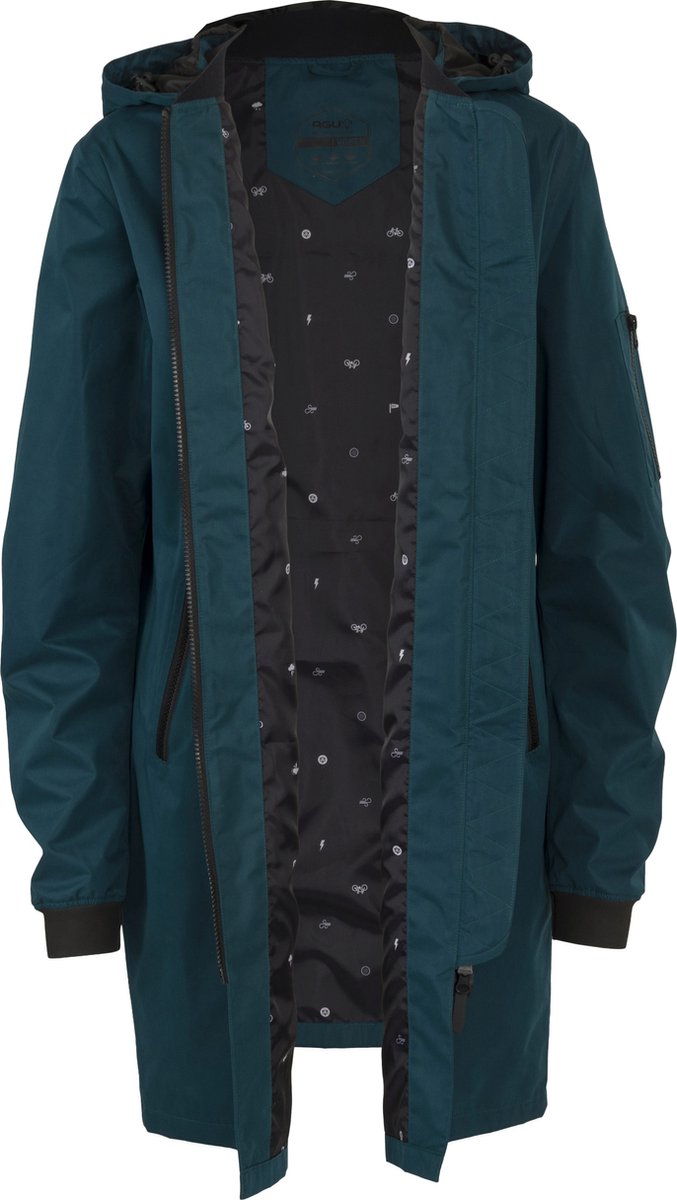 AGU Long Bomber - Regenjas - Damesregenjas - Bomberjas - Waterdicht en Ademend - Poray 5000 - Long Fit - Neopreen Manchetten - Groen - S — cadeau in Sport & Outdoor - foto 4