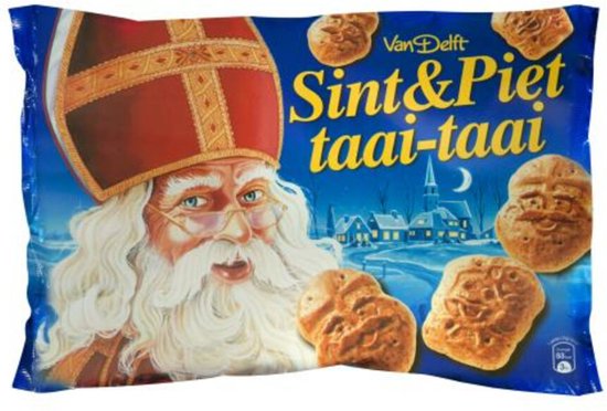 Foto: 16x van delft taai taai mini sint piet 500 gr