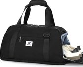 Sac de sport 40 litres, sac de voyage pour femmes et hommes, sac de natation avec compartiment à chaussures et compartiment humide, sac de sport pour voyage, week-end, salle de sport, salle de fitness