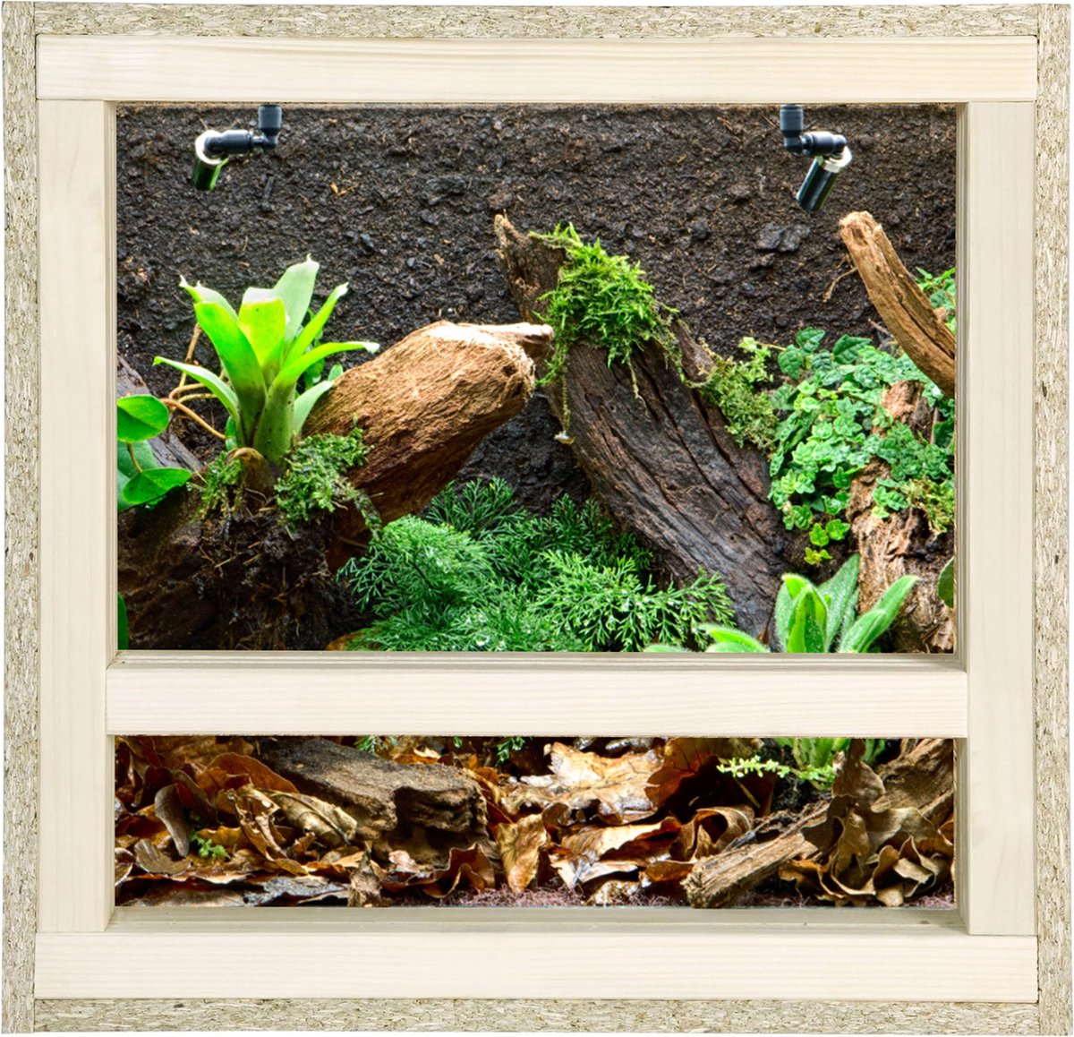 REPITERRA® Terrarium reptielen & amfibieën zijventilatie 40x40x40 cm