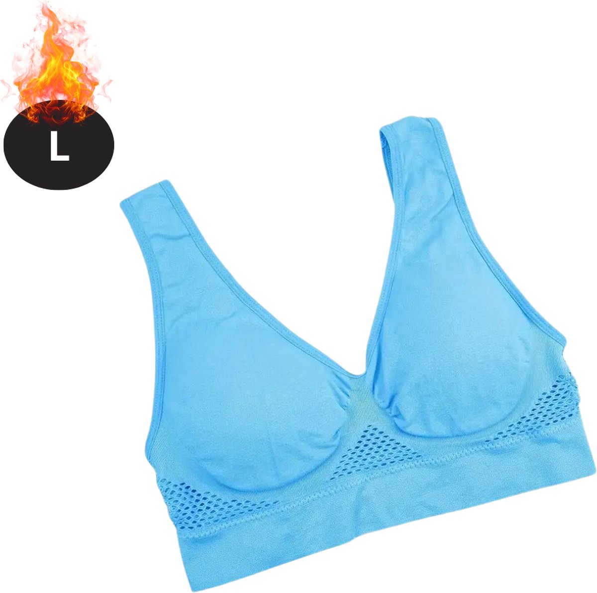 Bovista BH Zonder Beugel - Zonder Bandjes - Push-up Bh's - Comfort Beha - Gemengd - Blauw