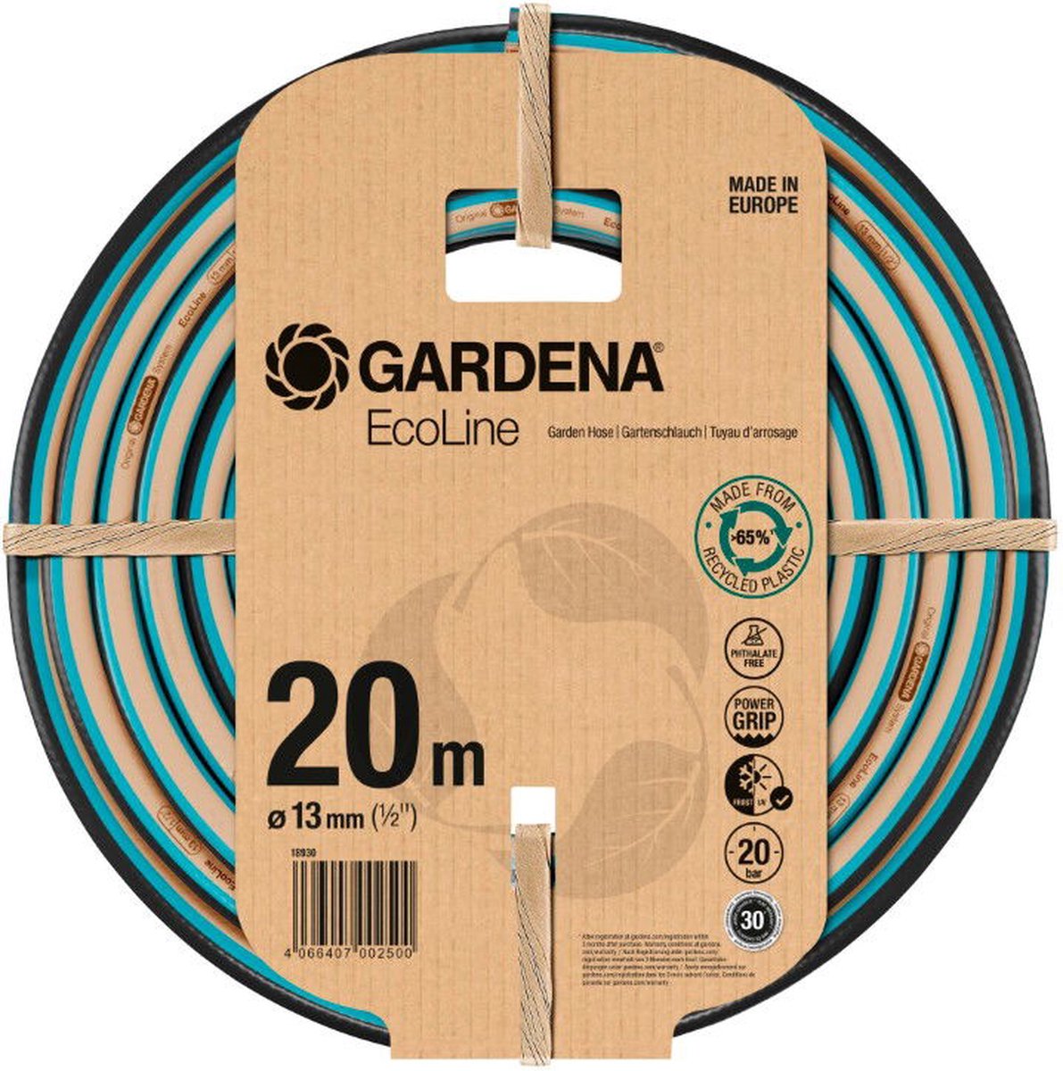 GARDENA Tuinslang Zwart 20 m 1/2 inch 1 stuk(s) - 18930-20