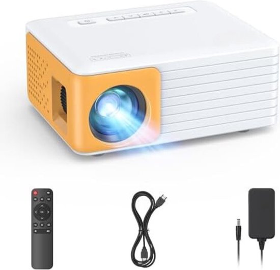 Solacis Mini Beamer - Input tot Full HD 1080P - Projector - Mini Projector - HDMI - USB - Wit - Smartphone - Draagbaar - Ingebouwde speaker