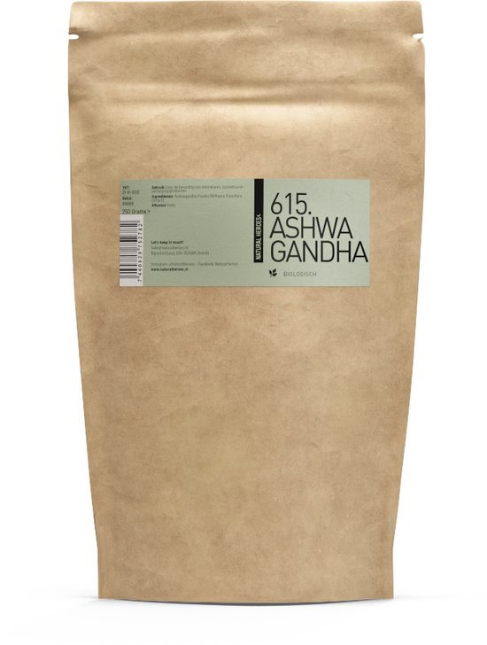 Natural Heroes Ashwagandha Poeder (Biologisch) 250 gram