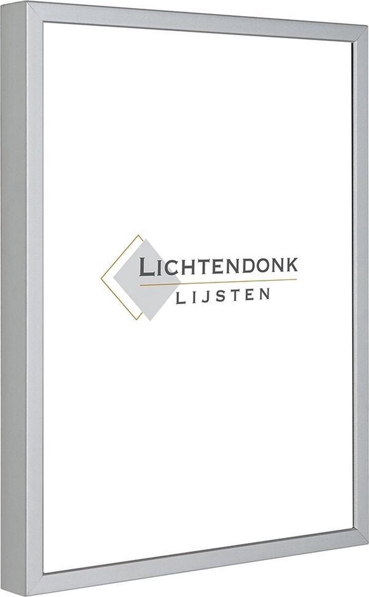 Aluminum Changing Frame 13 x 18 Matt Silver - UV-resistant Anti-reflective Acrylite - Museum quality