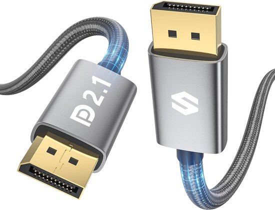 2 Meter DisplayPort Kabel 1.4 - 8K @ 60Hz - VESA Gecertificeerd Verguld Koper Zwart