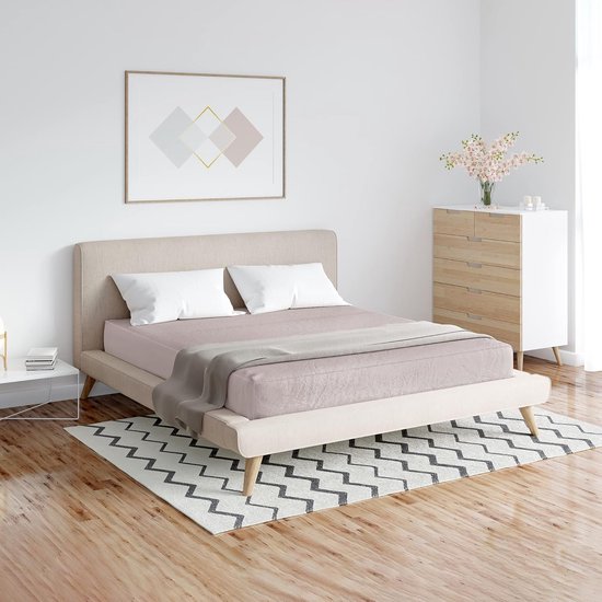 LINNICK Splittopper Hoeslaken Badstof Velours - ivory