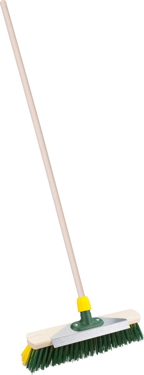 Goedkoopste Straatbezem Snowmaster voor buiten - Bezemkop 40 cm - Kunststof - Steel hout 140 cm - met schraper