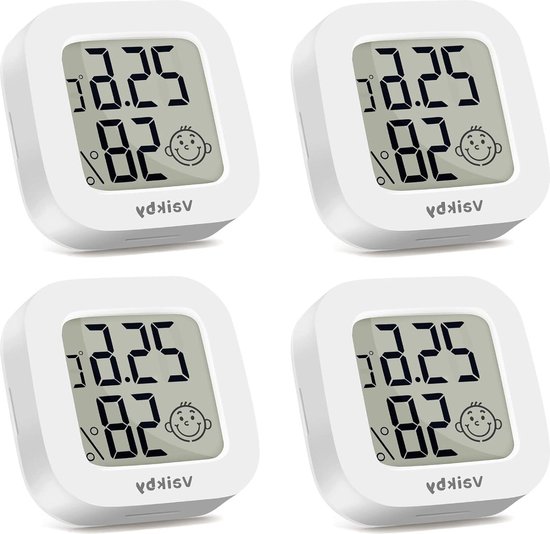 ZHITING Digitale thermo-hygrometer, voor binnen en buiten, LCD scherm temperatuur- en vochtigheidsmeter Gebruikt in kamers, kassen, kantoren etc ZHITING Digitale thermo-hygrometer, voor binnen en buiten, LCD scherm temperatuur- en vochtigheidsmeter Gebruikt in kamers, kassen, kantoren etc