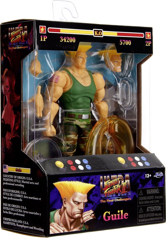Jada Toys Ultra Street Fighter II: The Final Challengers Action Figure 1/12 Guile 15 cm Action Figuur