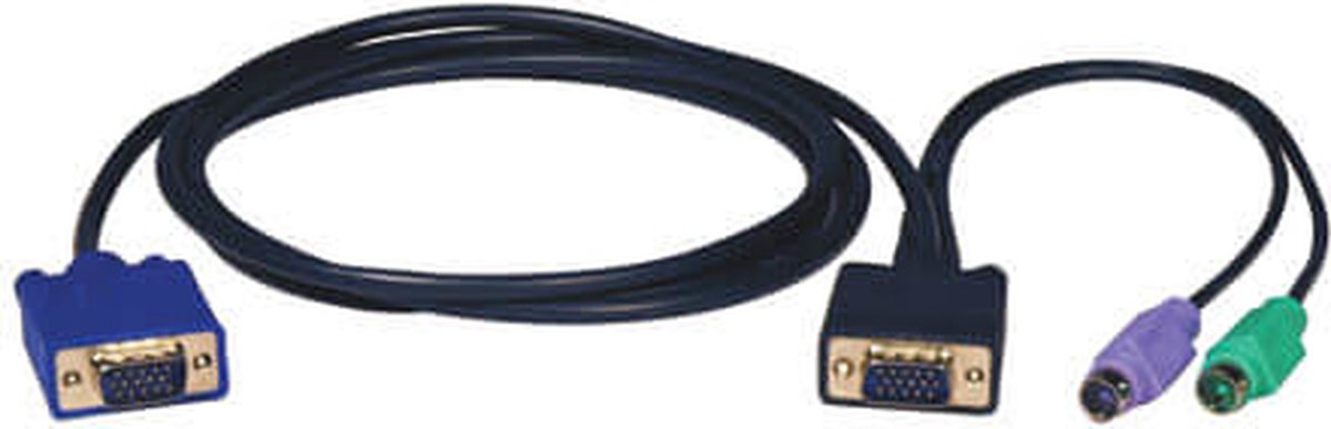 Tripp Lite P750-015 4.5m Zwart toetsenbord-video-muis (kvm) kabel