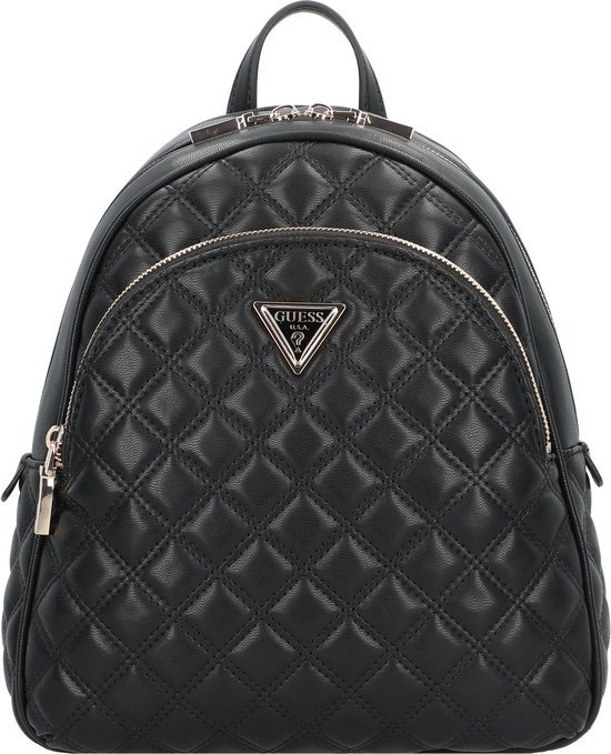 GUESS Sac à dos de loisirs Sac à dos Giully Flap Backpack Black Noir
