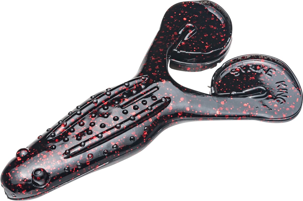 Strike King Rage Toad 10cm (5 pcs) - Kleur : Black Neon