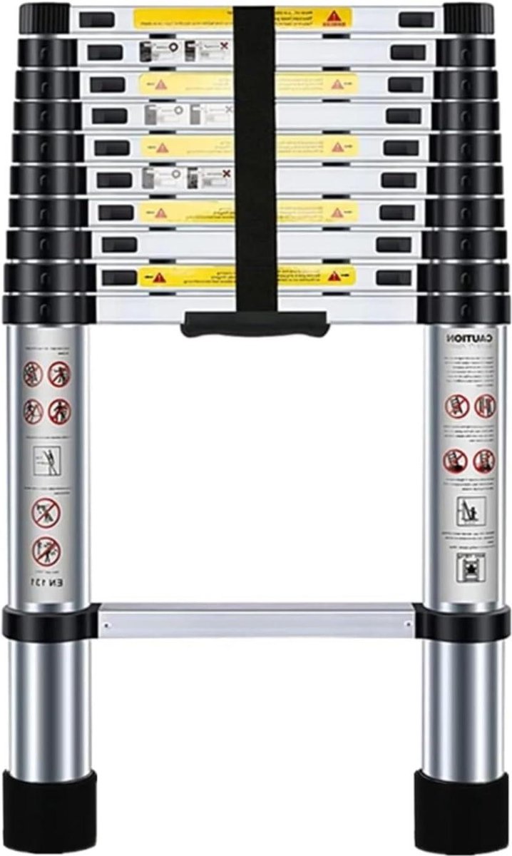 32 m telescopische ladder met automatische vergrendeling en vrije hoogteverstelling belasting 150 kg licht en duurzaam Ladder