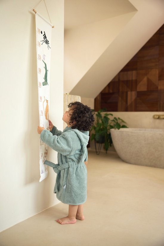 Jollein - Baby Badjas Badstof 1-2 Jaar - Badjas Kinderen met Capuchon - Sea Green van Jollein — afbeelding 5
