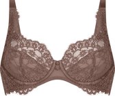 Hunkemöller Dames Lingerie Niet-voorgevormde beugel bh Daisy - Bruin - maat E85