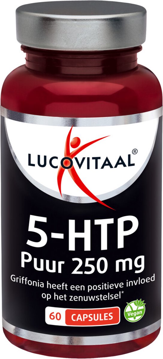 Goedkoopste 2x Lucovitaal 5-HTP Puur 250mg Vegan 60 capsules