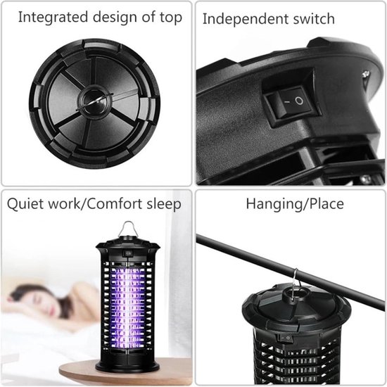 Elektrische Insectenverdelger, Muggenlamp 15W 4200V Muggenval Met LED