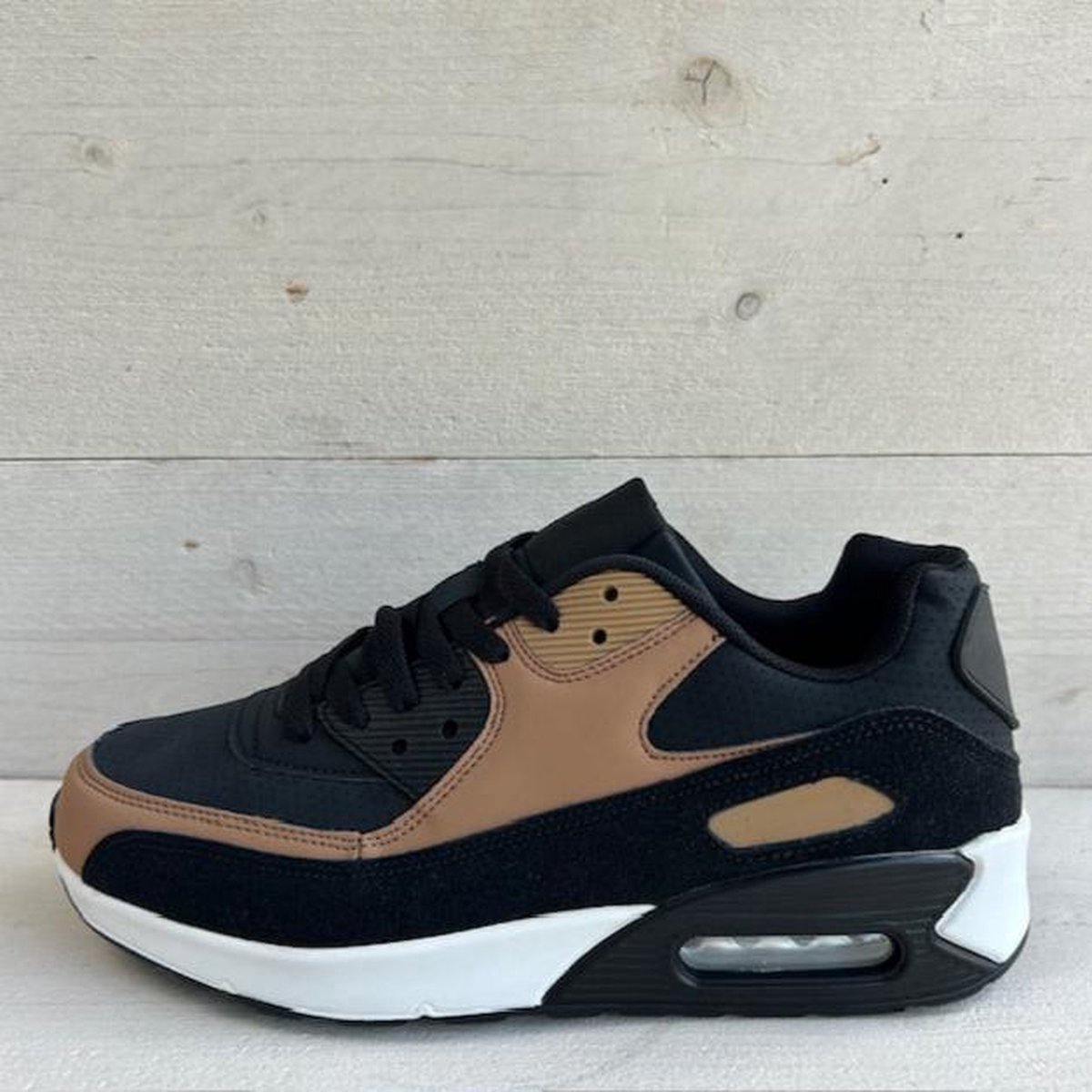 Air sneaker zwart camel (Verkrijgbaar van maat 36 t/m maat 45) Camel / 37