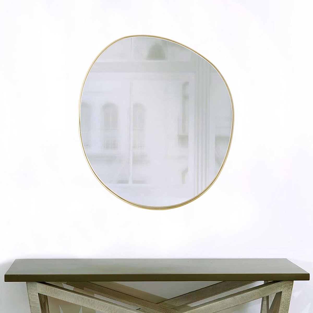 Milton & Oldbrook Wandspiegel 60 x 68 cm Kiel Goud