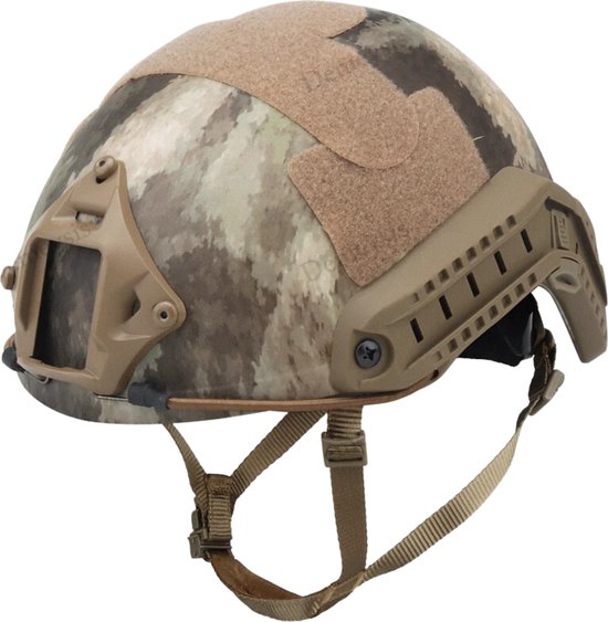 Foto: Bovista airsoft helm masker paintball tactical helm accesoires leger helmet kleding beige helm met camouflage