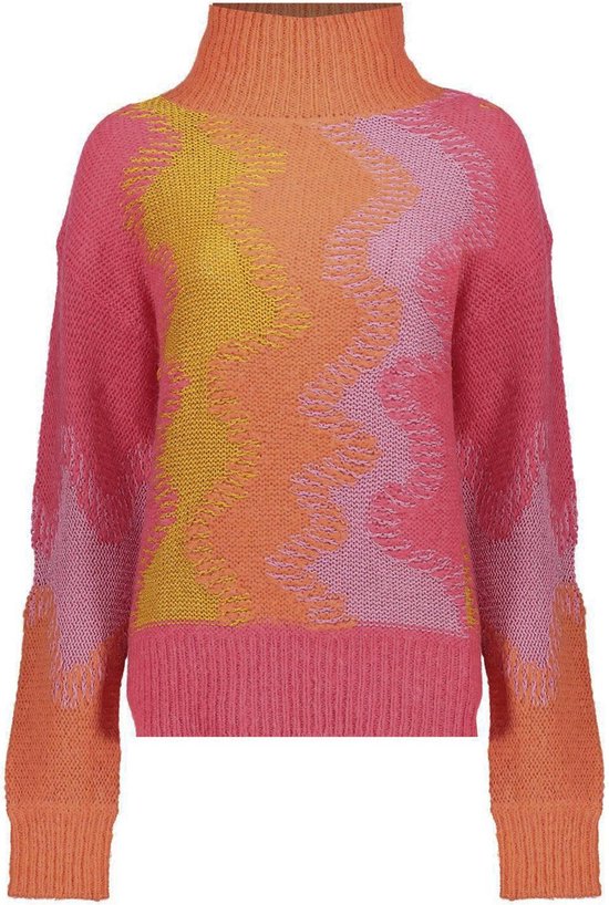 Geisha Trui Gebreide Trui 34511 10 Cyclaam orange gold Dames Maat XL bol