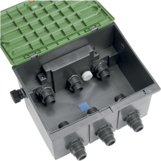 Beregeningsventiel box 3-weg 9V/24V waterdicht met kindveilige sluiting Gardena V3 voor tuin