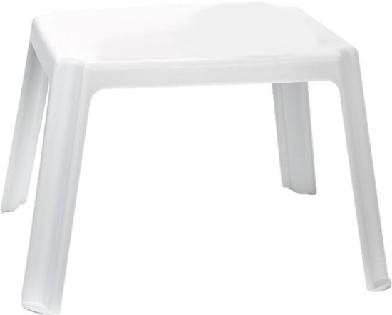 Kunststof kindertuinset tafel met 4 stoelen wit van Keter — afbeelding 3