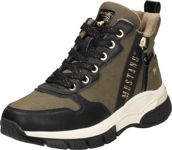 Mustang Baskets pour femmes High Baskets pour femmes hautes - vert - Taille 37