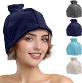 JEMIDI sauna muts van katoen - Saunamuts voor dames en heren - Comfortabel materiaal - Sauna accessoires - Unisex sauna hoed - One size - Blauw