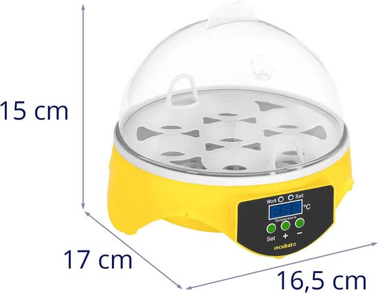 Incubato Broedmachine - 7 eieren - inclusief staaflamp