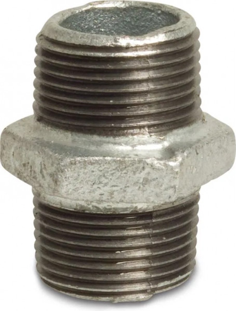 BOSTA Nr. 280 - Gegalvaniseerde dubbele nippel 3/4x3/4