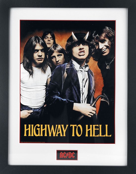 Impression Art AC/ DC Highway to Hell 30x40 cm (cadre compris)