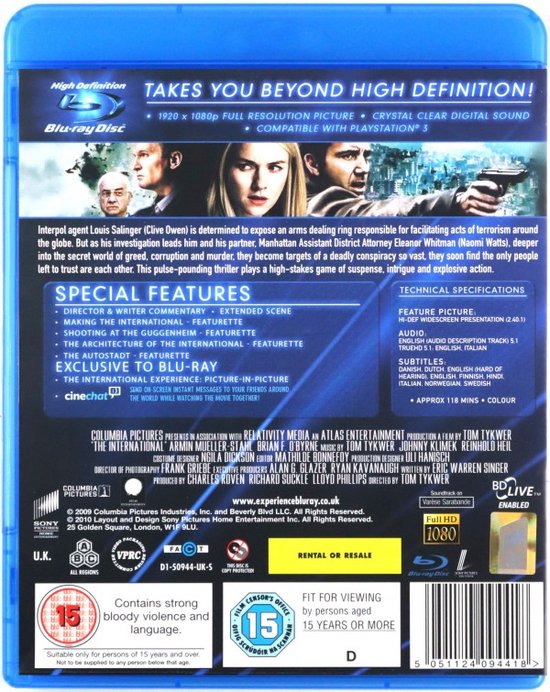 L'enquête - The international [Blu-Ray]