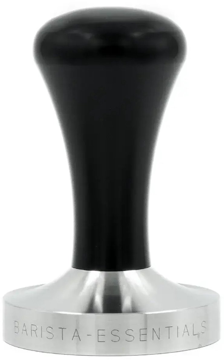 Tamper – 58mm - QuickMill – RVS - Zwart – Koffie Tamper – Espresso Tamper - Koffie Stamper - Quick Mill – Espressomachine - Barista Essentials