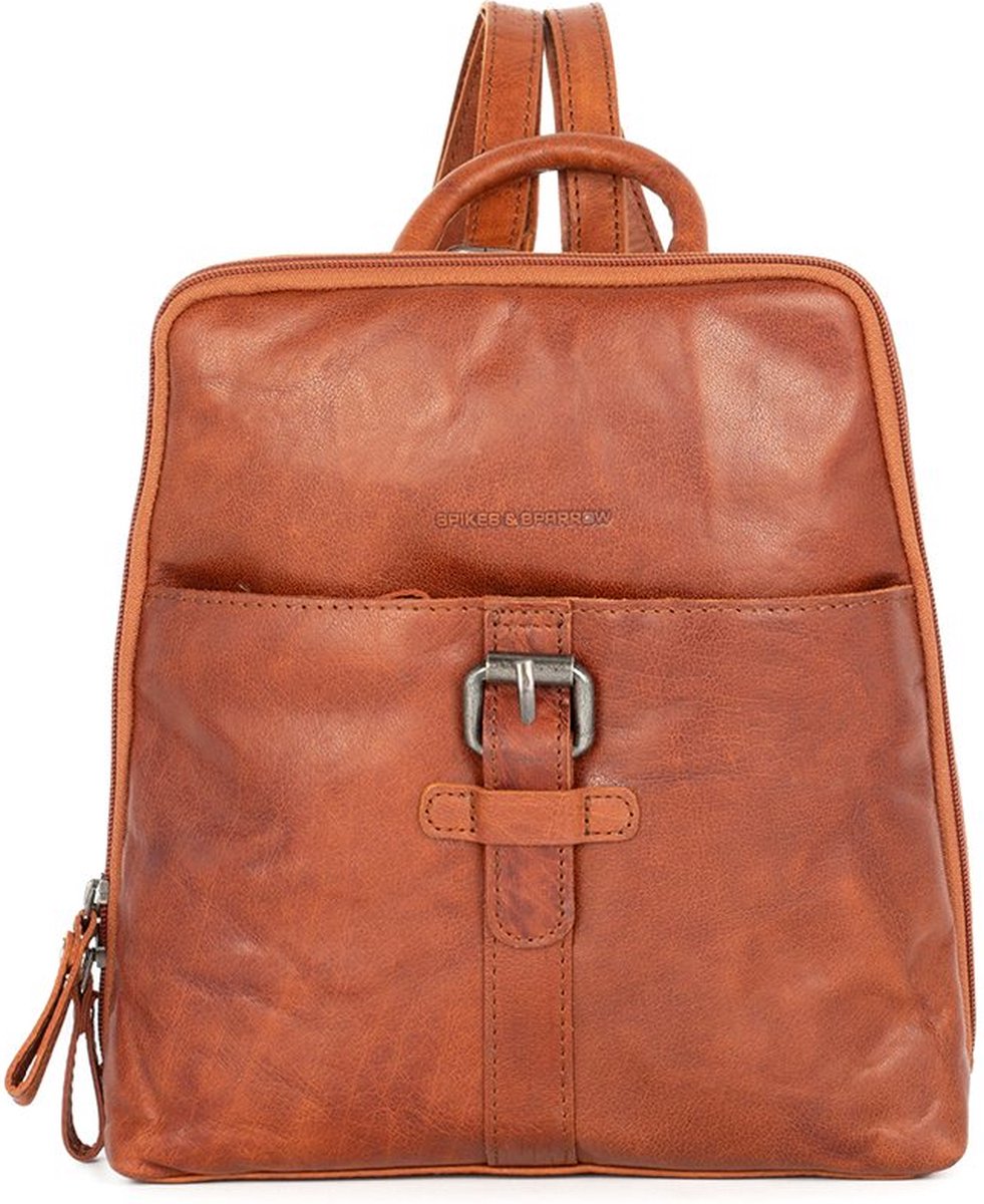 Leren Rugzak - Texas - Brandy Cognac